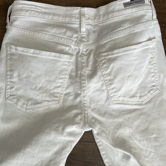 Citizens of Humanity White Phoebe Crop - Picture 3 of 4